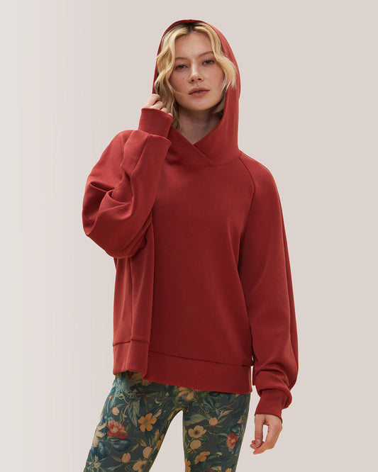 Horizon Hoodie Rose Boreal -Rubis