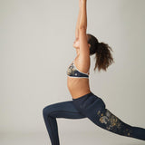 Rose Boreal - Legging - Reversible Ultralight High-Rise Legging - Charcoal English Garden