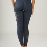 Rose Boreal - Legging - Reversible Ultralight High-Rise Legging - Charcoal English Garden