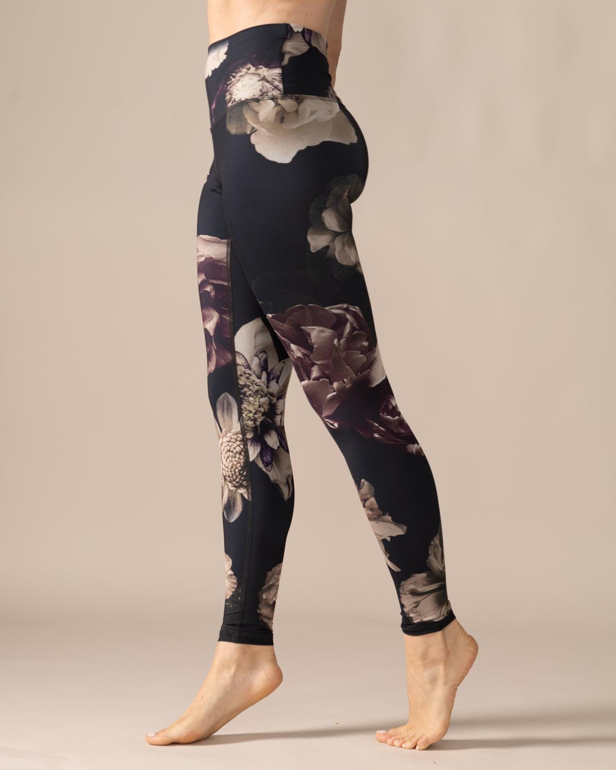 Rose Boreal - Legging - Reversible Ultralight High-Rise Legging - Gothic Bloom