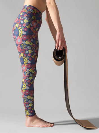 Reversible Legging Bandana Navy Rose Boreal - Groovy Meadow / Prairie Branchée