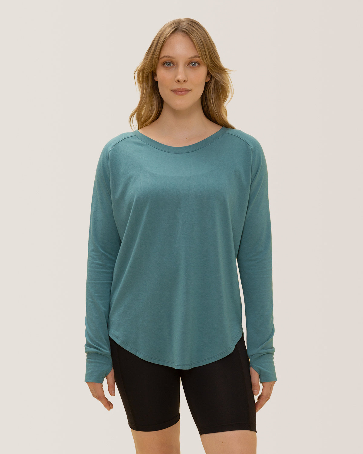 Cozy Long Sleeves Rose Boreal / Chandail Confo Rose Boreal - Aquamarine.