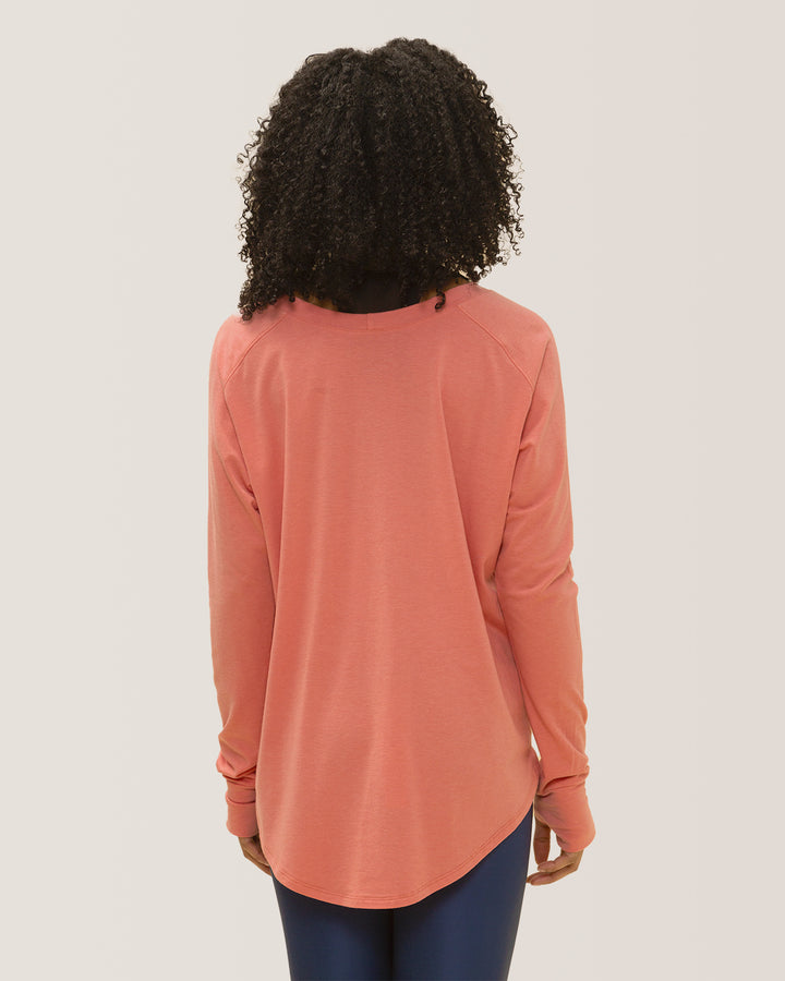 Cozy Long Sleeves Rose Boreal/ Chandail Confo Rose Boreal- Coral / Corail.