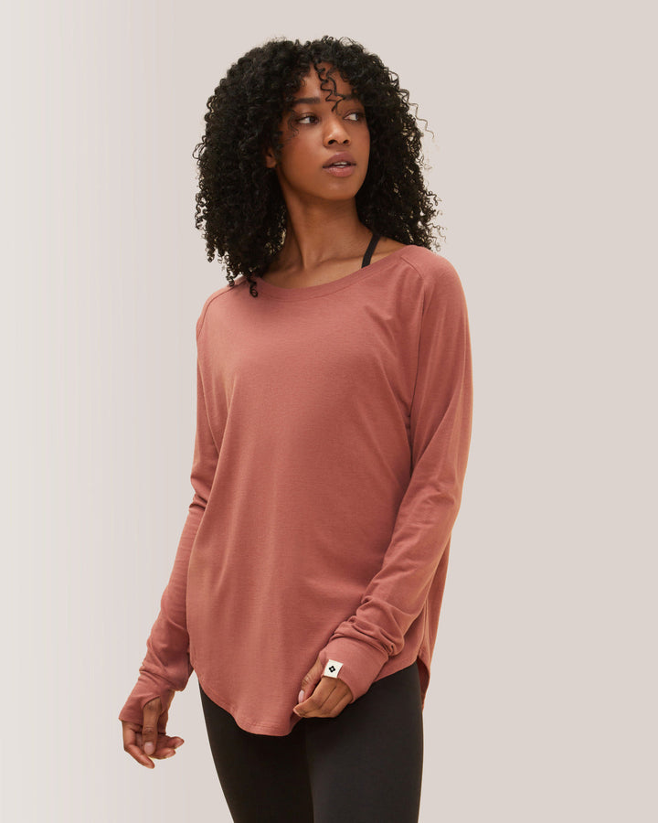 Cozy Long Sleeves Rose Boreal -Dahlia / Dahlia