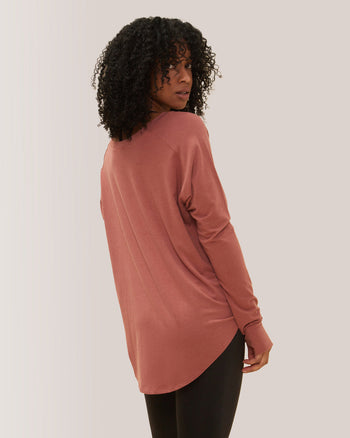 Cozy Long Sleeves Rose Boreal -Dahlia / Dahlia