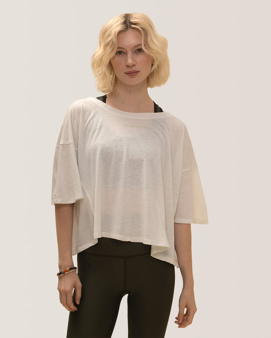 Easy Flow T-Shirt Rose Boreal - Natural White / Blanc natural