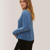 Rose Boreal - Sweatshirt - Enjoy the Ride Long Sleeves - Stellar Blue