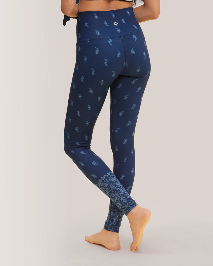 Reversible Legging Bandana Navy Rose Boreal -Bandana