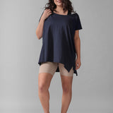 Must-Have Oversized Ultra Long T-Shirt - Denim