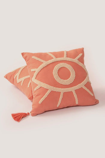 Third Eye Cushion - Coral by Rose Boreal / Coussin Troisième oeil- Corail
de Rose Boreal