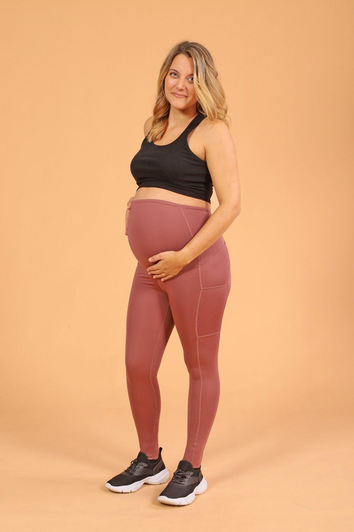 Women wearing the Athena Maternity Legging by Rose Buddha - Goddess / Déesse